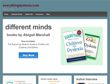 Tablet Screenshot of everythingdyslexia.com
